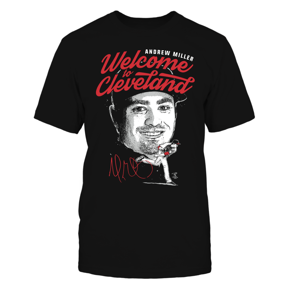 Welcome To Cleveland - Andrew Miller T-Shirt | St. Louis Pro Baseball | Ballpark MVP | MLBPA