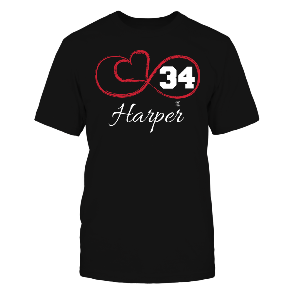 Heart Player - Bryce Harper T-Shirt | Washington Pro Baseball | Ballpark MVP | MLBPA