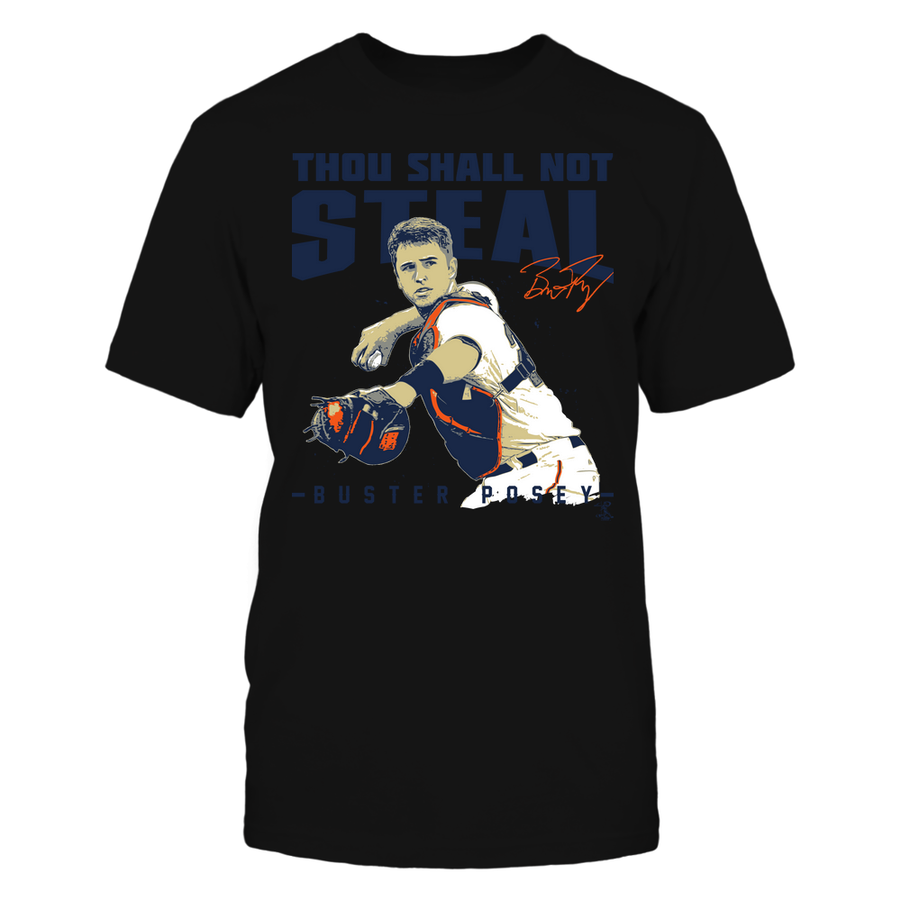 Thou Shall Not Steal - Buster Posey T-Shirt | Pro Baseball | Ballpark MVP | MLBPA