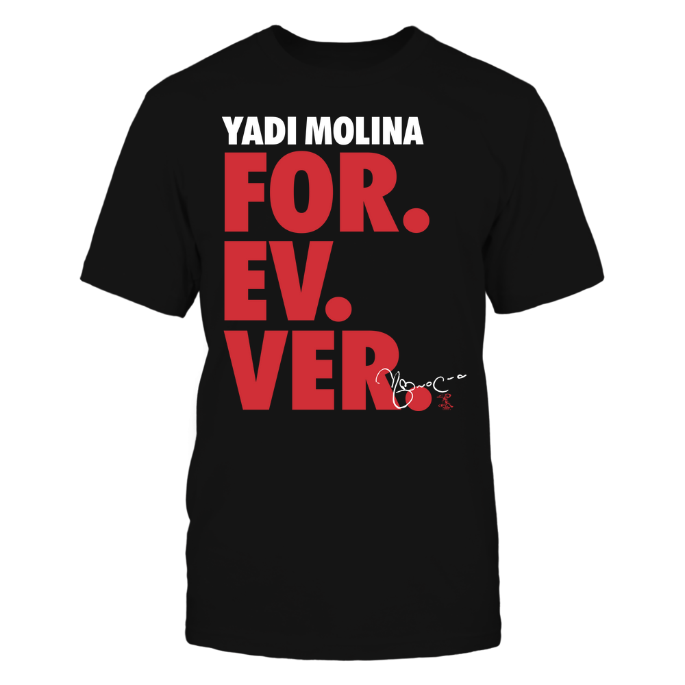 For. Ev. Ver. - Yadier Molina Tee | St. Louis Baseball | MLBPA | Ballpark MVP