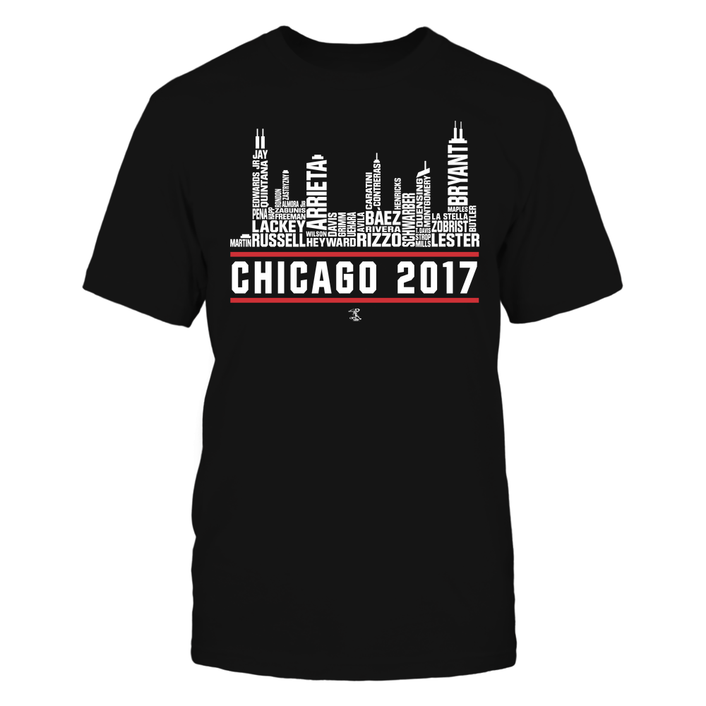 Skyline - Jake Arrieta T-Shirt | Chicago C Pro Baseball | Ballpark MVP | MLBPA