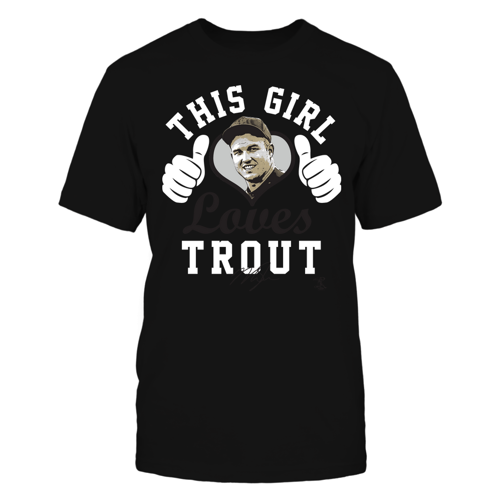 This Girl Loves - Mike Trout Tee | Los Angeles A Baseball | MLBPA | Ballpark MVP