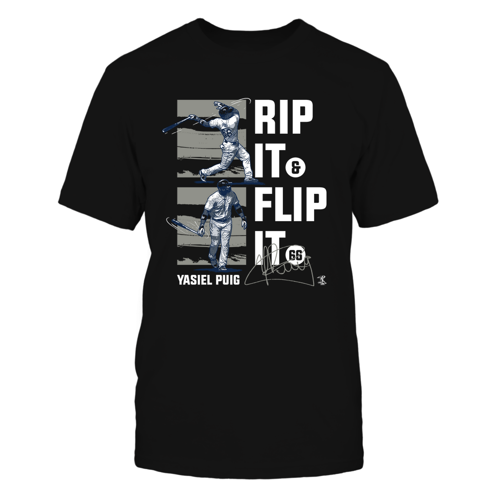 Rip It Flip It - Yasiel Puig Tee | Los Angeles D Baseball | MLBPA | Ballpark MVP