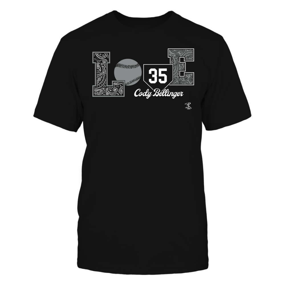 Love Player - Cody Bellinger T-Shirt | Los Angeles D Pro Baseball | Ballpark MVP | MLBPA