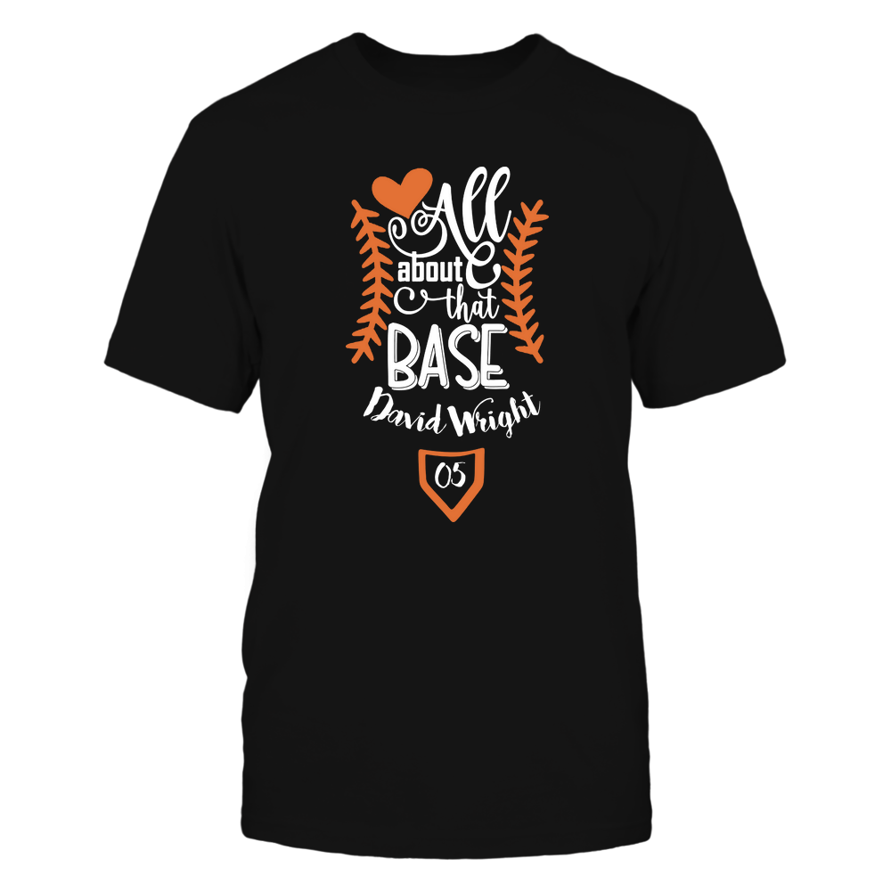 All About That Base - David Wright Shirt | New York M Major League Baseball | Ballpark MVP | MLBPA