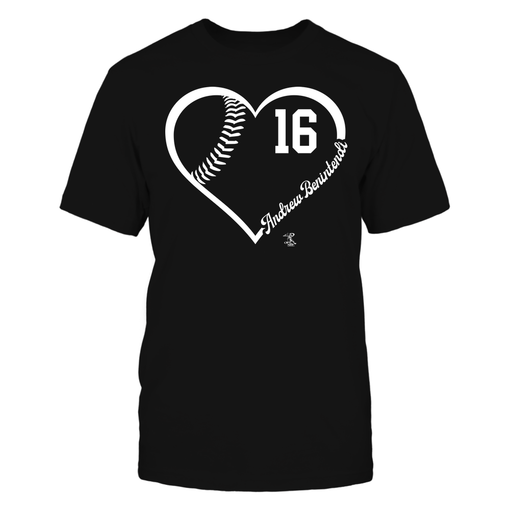 Heart Jersey Number - Andrew Benintendi Tee | Kansas Baseball | MLBPA | Ballpark MVP