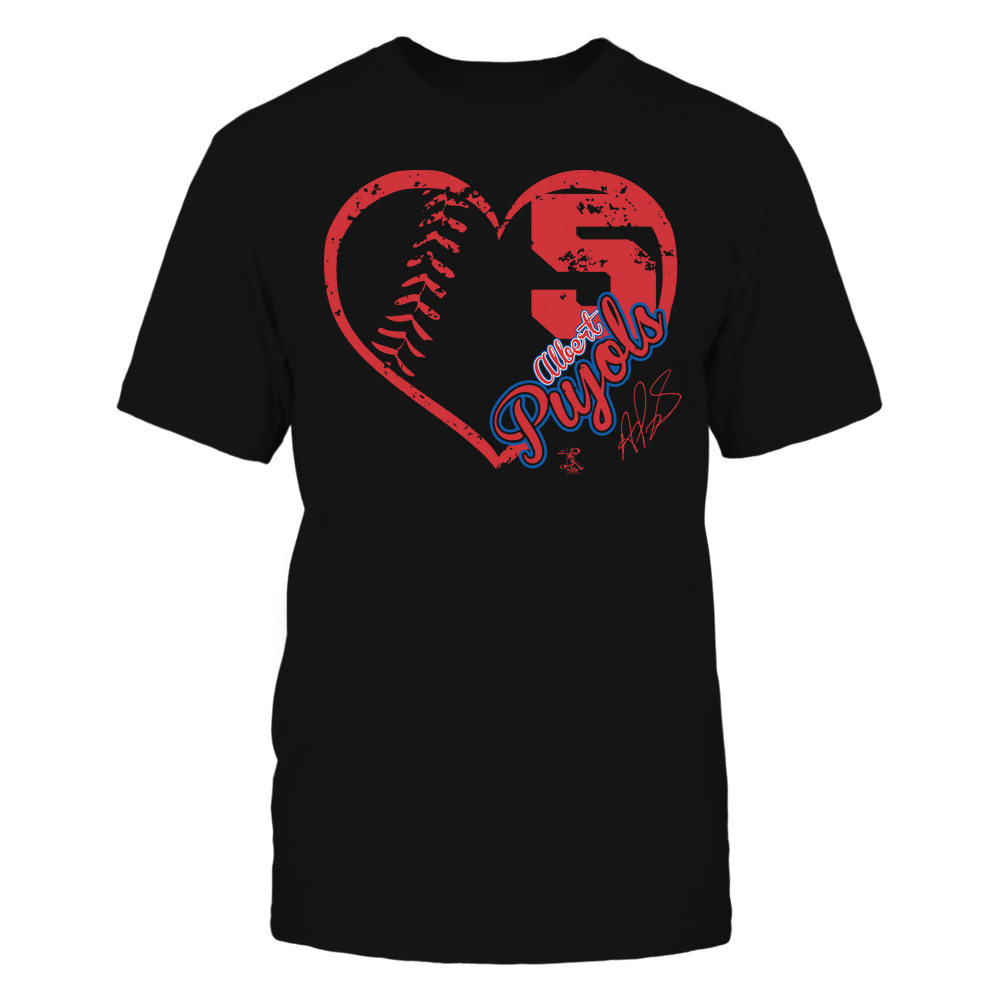 Heart Team - Albert Pujols Tee | Los Angeles D Baseball | MLBPA | Ballpark MVP