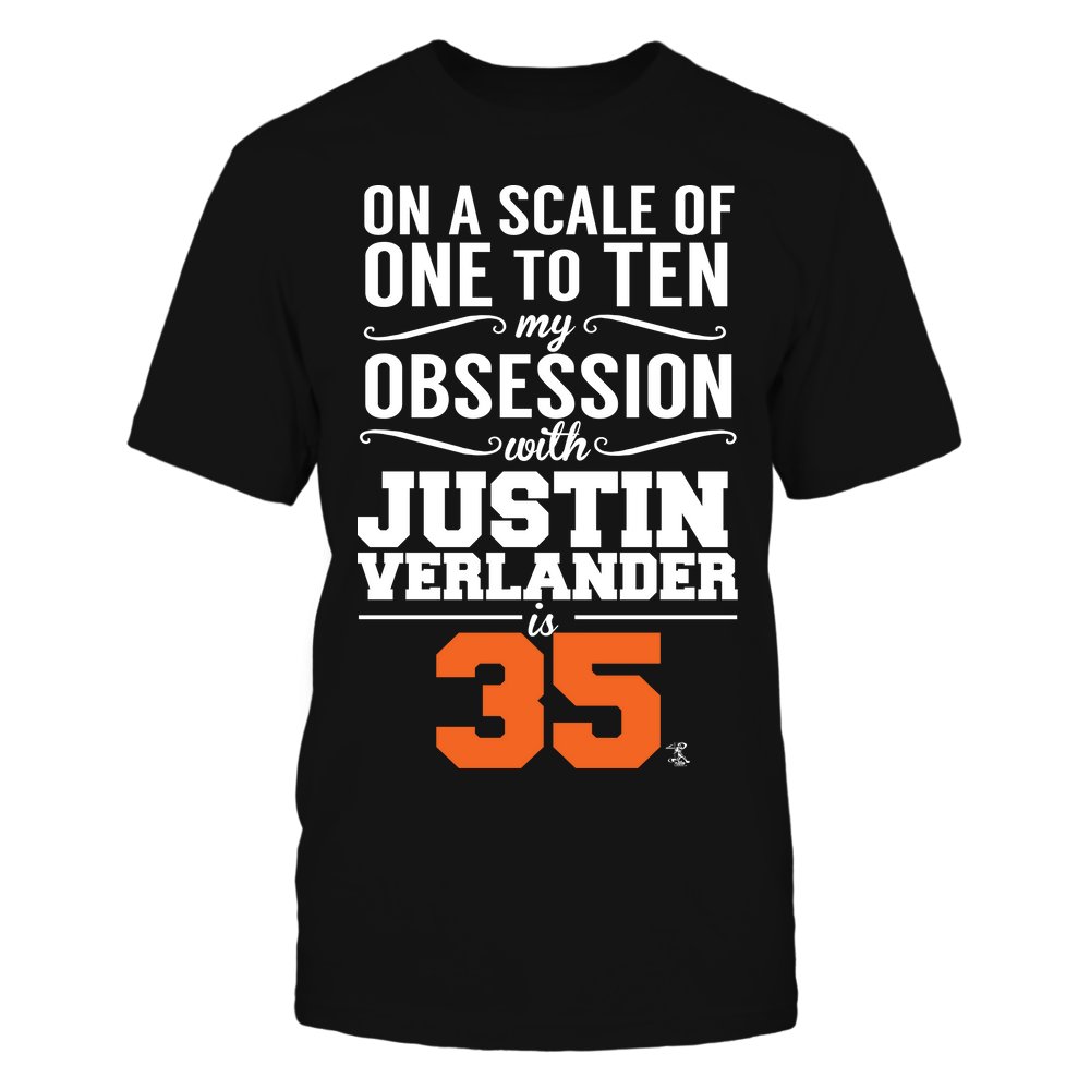 Obsession Level - Justin Verlander T-Shirt | Houston Pro Baseball | Ballpark MVP | MLBPA