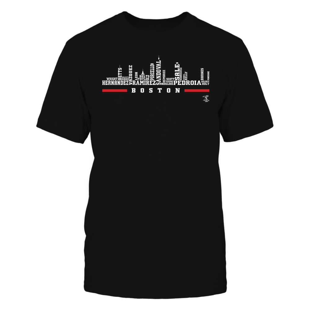 Skyline - Dustin Pedroia T-Shirt | Boston Pro Baseball | Ballpark MVP | MLBPA