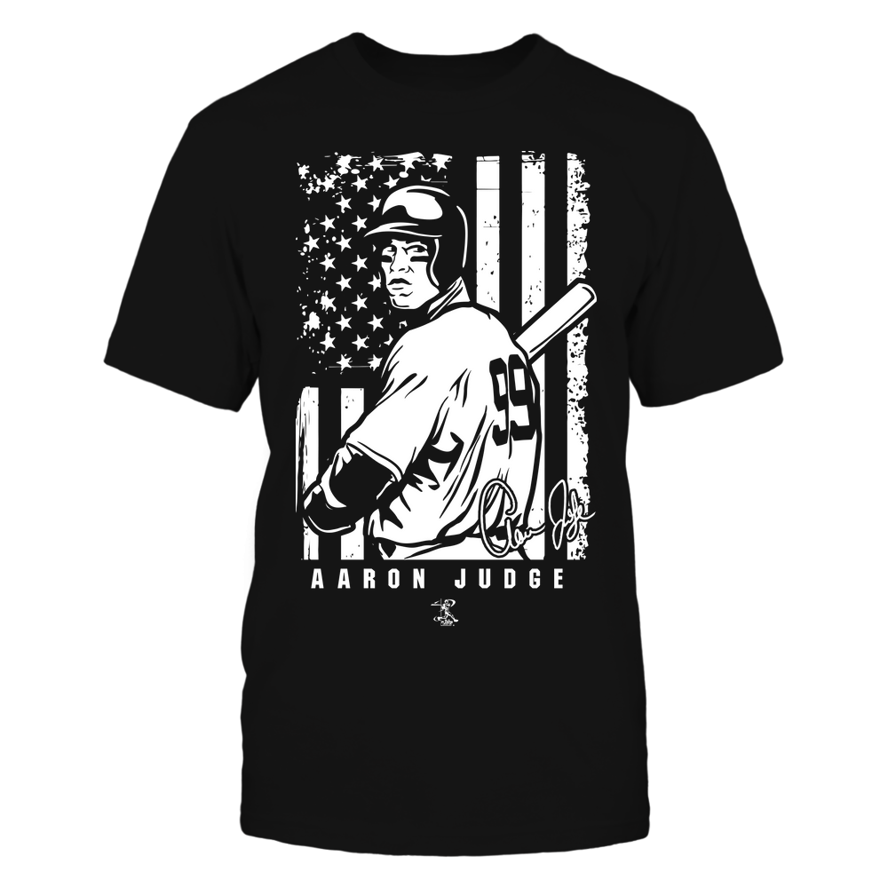 Player Illustration Flag - Aaron Judge Shirt | New York Y Major League Baseball | Ballpark MVP | MLBPA