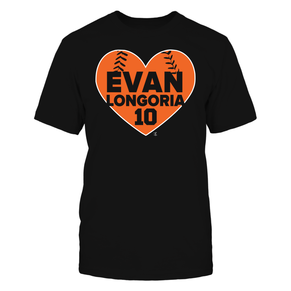 Name Love - Evan Longoria T-Shirt | San Francisco Pro Baseball | Ballpark MVP | MLBPA