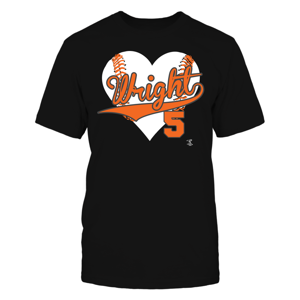 Baseball Heart - David Wright T-Shirt | New York M Pro Baseball | Ballpark MVP | MLBPA