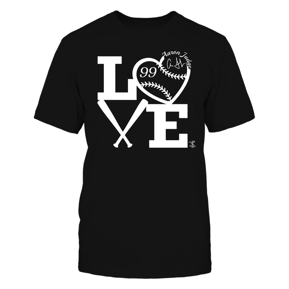 Love Baseball - Aaron Judge T-Shirt | New York Y Pro Baseball | Ballpark MVP | MLBPA