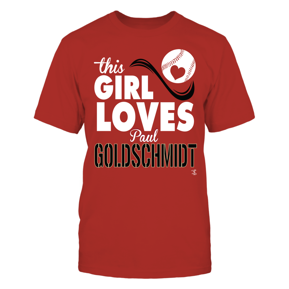 This Girl Loves - Paul Goldschmidt Tee | St. Louis Baseball | MLBPA | Ballpark MVP