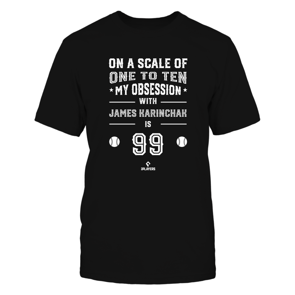 Obsession - James Karinchak T-Shirt | Cleveland Pro Baseball | Ballpark MVP | MLBPA
