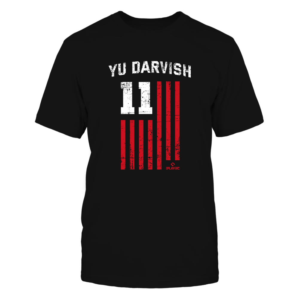 Vintage Flag - Yu Darvish T-Shirt | San Diego Pro Baseball | Ballpark MVP | MLBPA