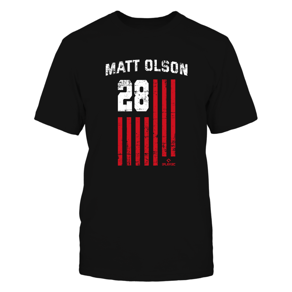 Vintage Flag - Matt Olson Shirt | Oakland Major League Baseball | Ballpark MVP | MLBPA