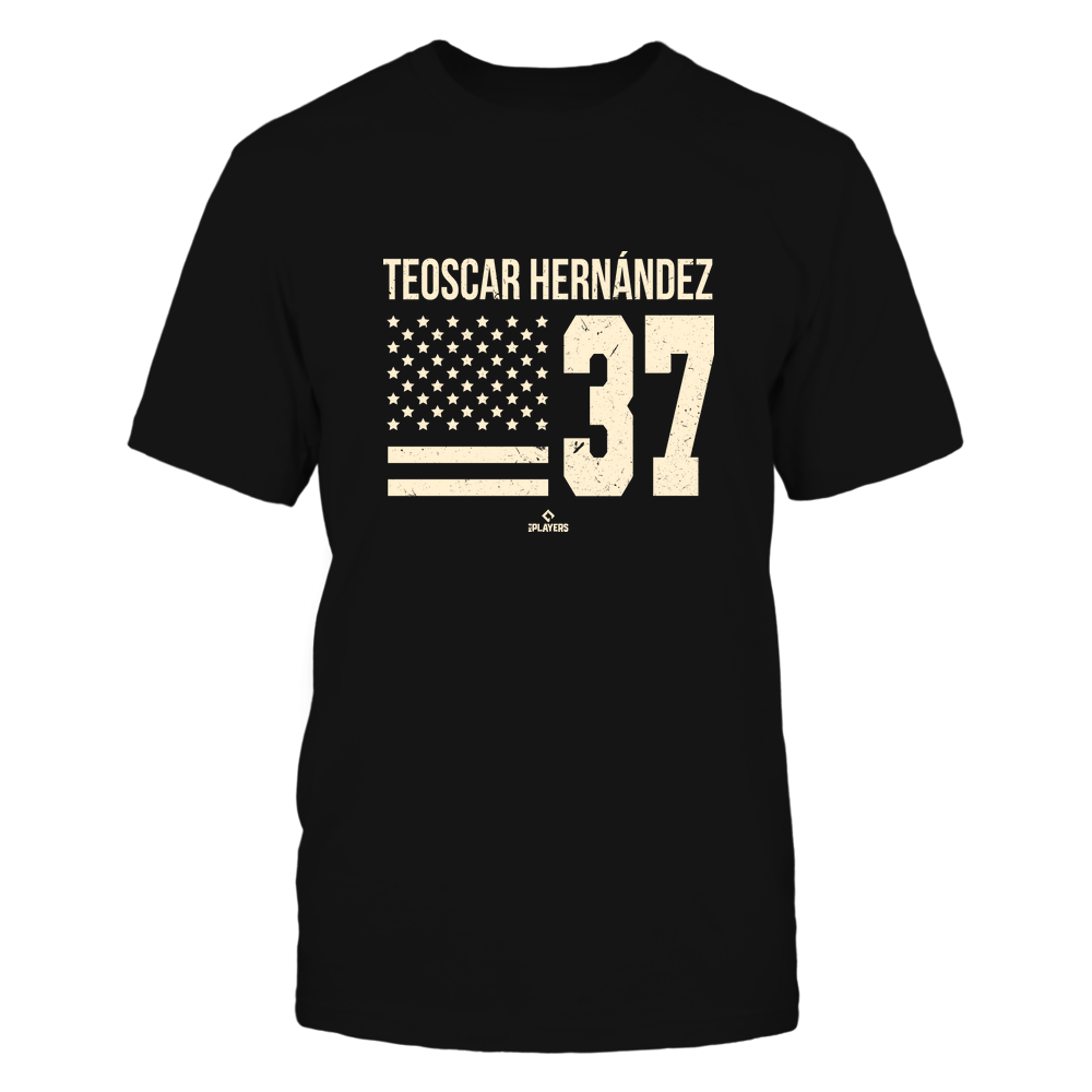 Vintage Flag - Teoscar Hernandez T-Shirt | Toronto Pro Baseball | Ballpark MVP | MLBPA