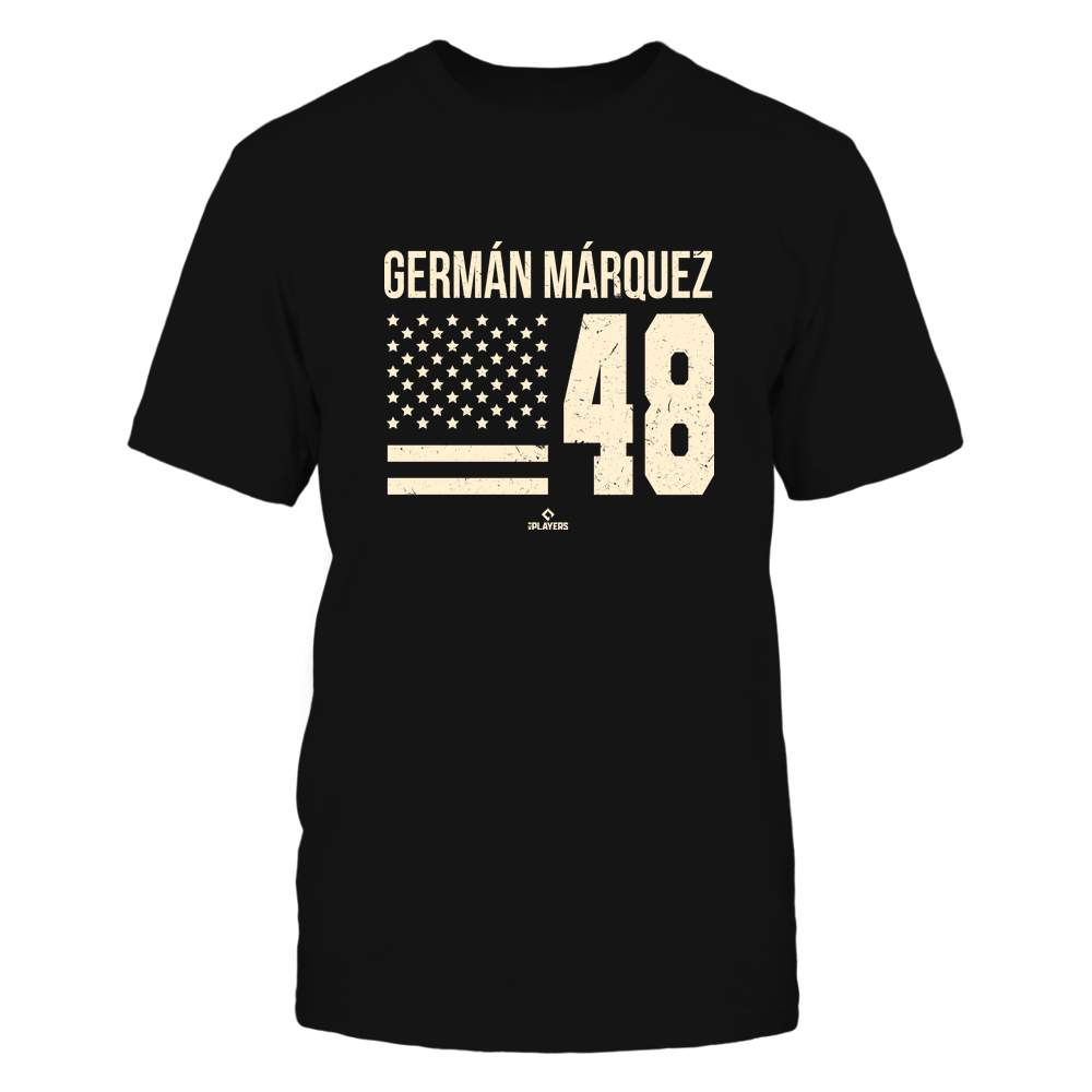 Vintage Flag - German Marquez Shirt | Colorado Major League Baseball | Ballpark MVP | MLBPA