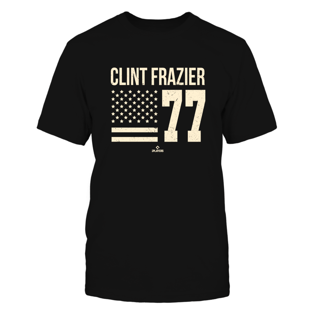 Vintage Flag - Clint Frazier T-Shirt | New York Y Pro Baseball | Ballpark MVP | MLBPA