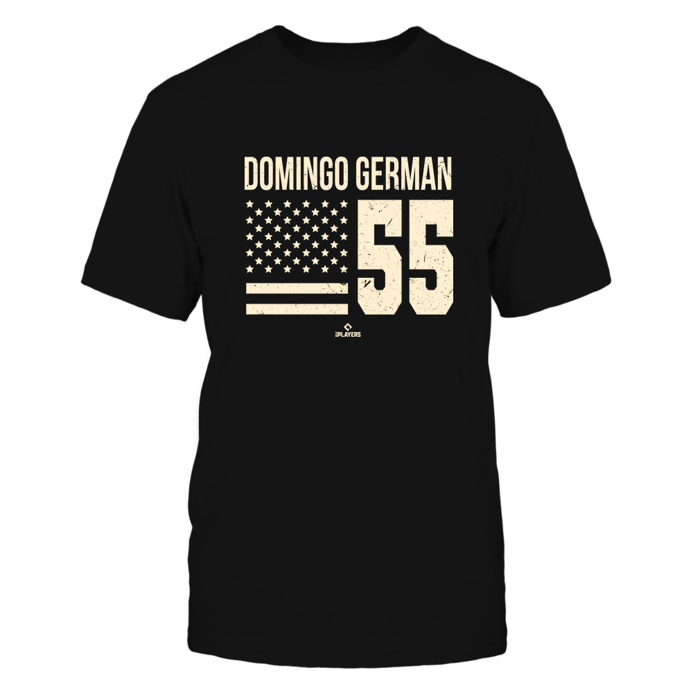 Vintage Flag - Domingo German T-Shirt | New York Y Pro Baseball | Ballpark MVP | MLBPA