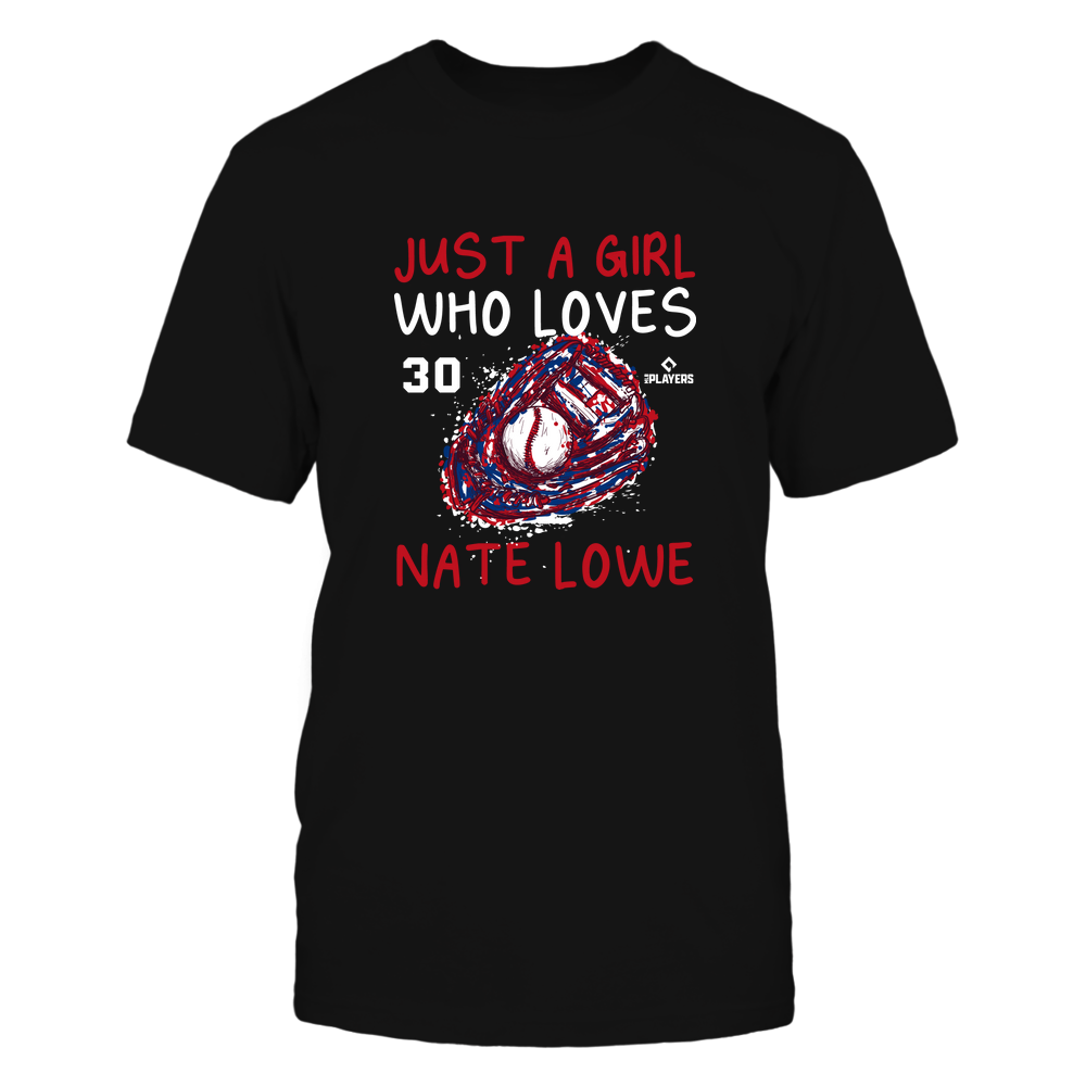 A Girl Who Loves - Nate Lowe T-Shirt | Texas Pro Baseball | Ballpark MVP | MLBPA