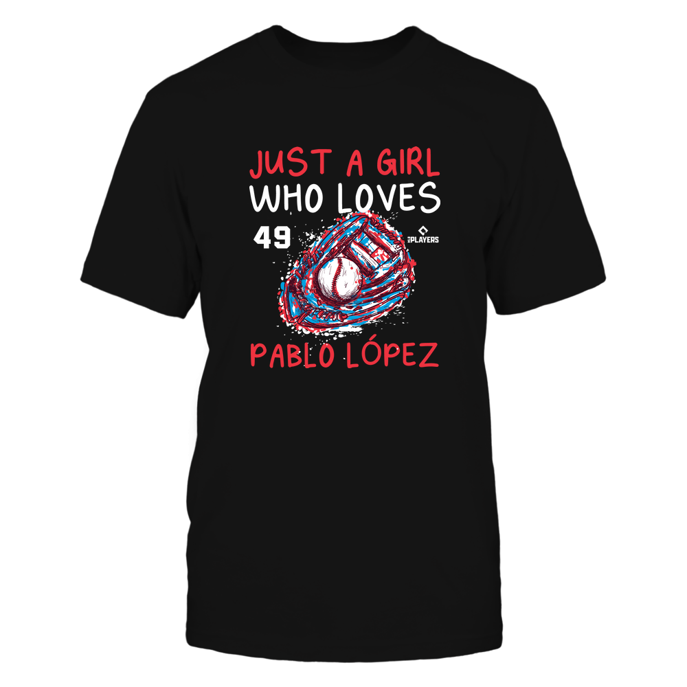 A Girl Who Loves - Pablo Lopez Tee | Miami Baseball | MLBPA | Ballpark MVP