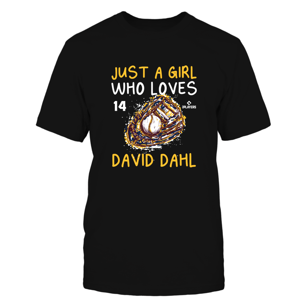 A Girl Who Loves - David Dahl T-Shirt | Texas Pro Baseball | Ballpark MVP | MLBPA