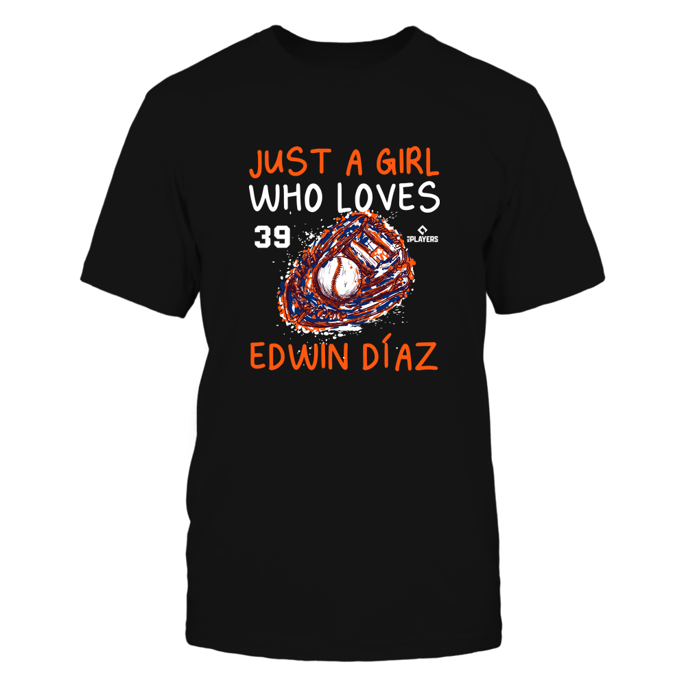 A Girl Who Loves - Edwin Diaz T-Shirt | New York M Pro Baseball | Ballpark MVP | MLBPA