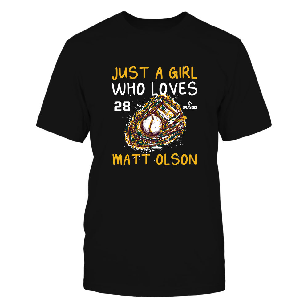 A Girl Who Loves - Matt Olson Shirt | Oakland Major League Baseball | Ballpark MVP | MLBPA