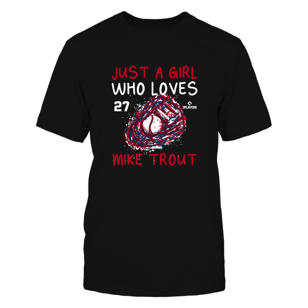 A Girl Who Loves - Mike Trout T-Shirt | Los Angeles A Pro Baseball | Ballpark MVP | MLBPA