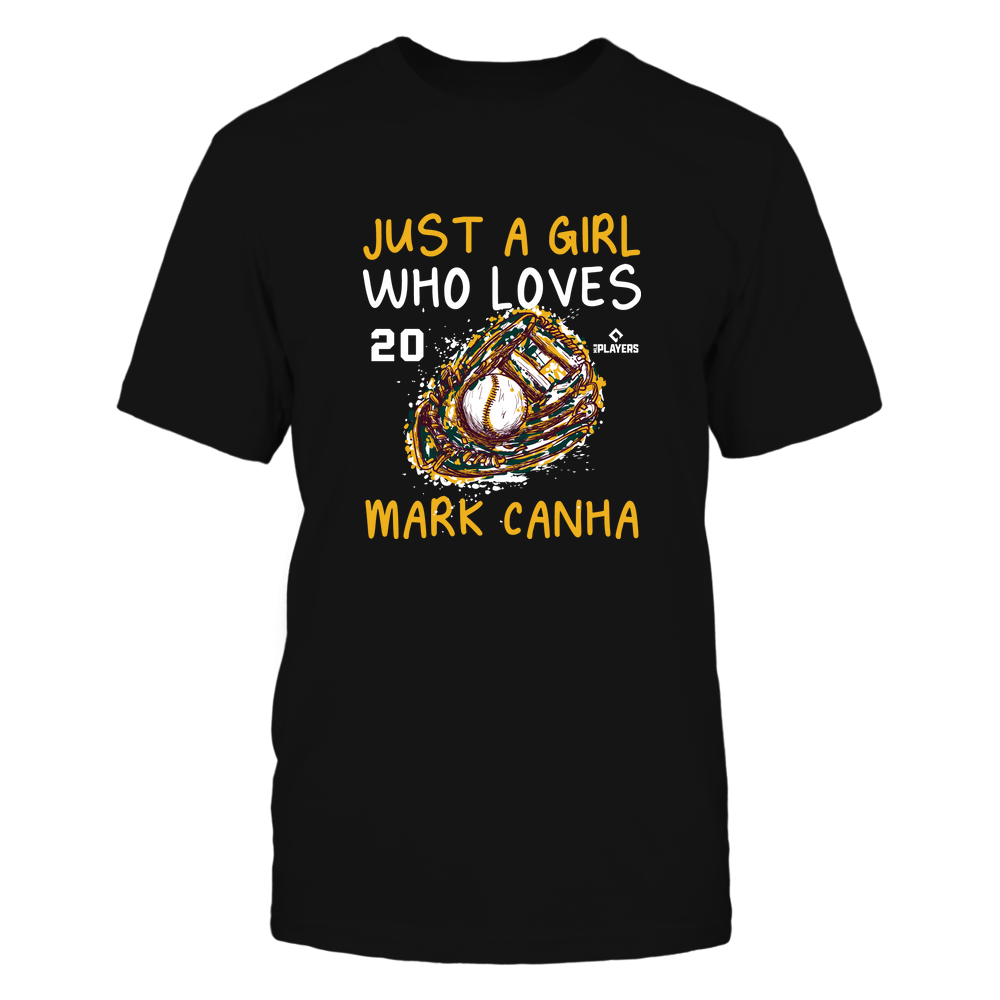 A Girl Who Loves - Mark Canha T-Shirt | Oakland Pro Baseball | Ballpark MVP | MLBPA