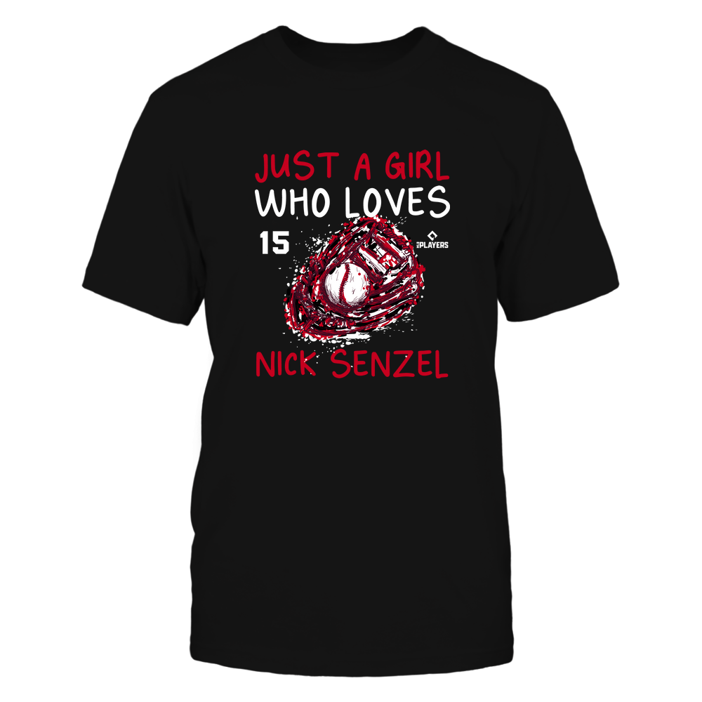 A Girl Who Loves - Nick Senzel Tee | Cincinnati Baseball | MLBPA | Ballpark MVP