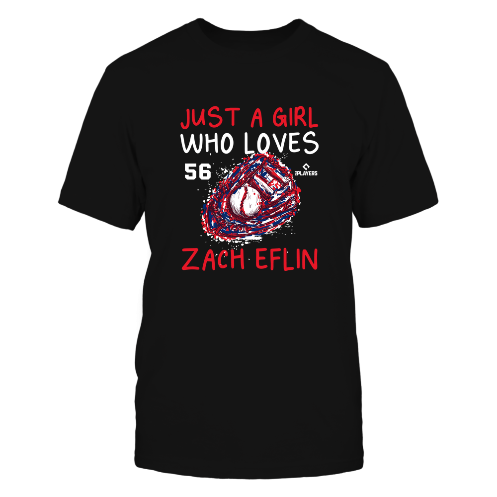 A Girl Who Loves - Zach Eflin Shirt | Philadelphia Major League Baseball | Ballpark MVP | MLBPA