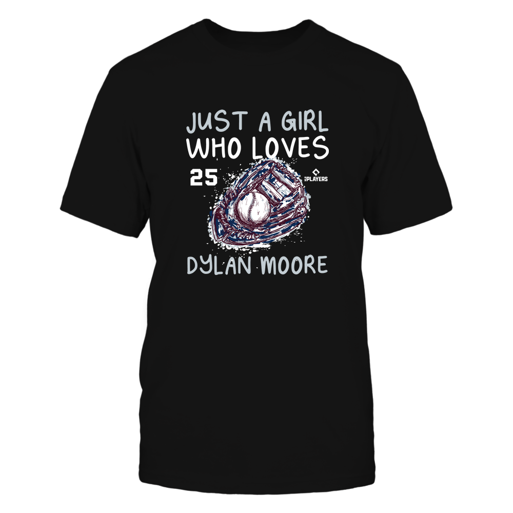 A Girl Who Loves - Dylan Moore T-Shirt | Seattle Pro Baseball | Ballpark MVP | MLBPA