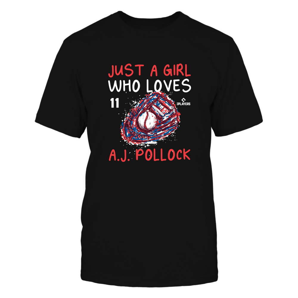 A Girl Who Loves - AJ Pollock Shirt | Los Angeles D Major League Baseball | Ballpark MVP | MLBPA