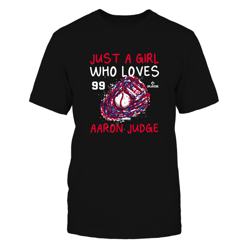 A Girl Who Loves - Aaron Judge T-Shirt | New York Y Pro Baseball | Ballpark MVP | MLBPA