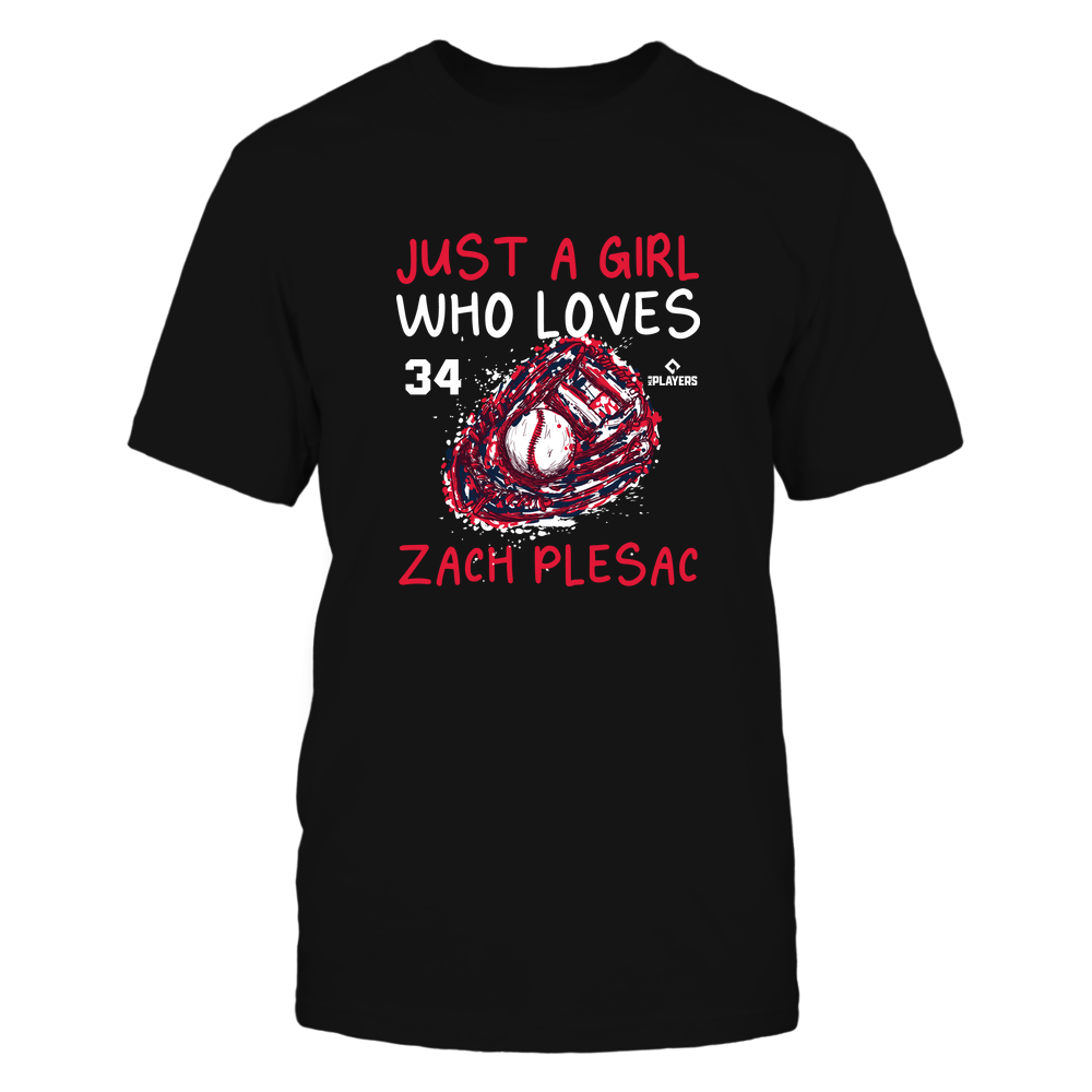 A Girl Who Loves - Zach Plesac Shirt | Cleveland Major League Baseball | Ballpark MVP | MLBPA