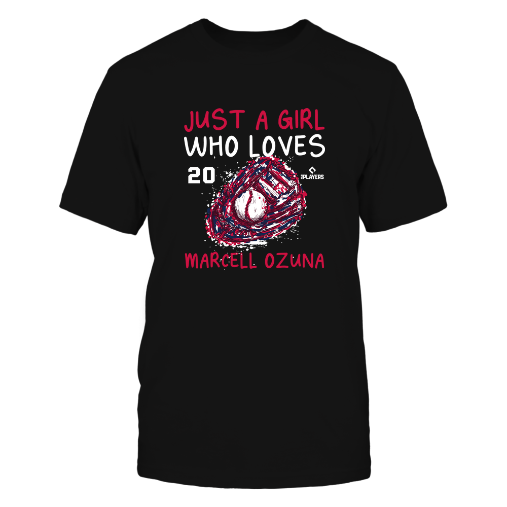 A Girl Who Loves - Marcell Ozuna T-Shirt | Atlanta Pro Baseball | Ballpark MVP | MLBPA