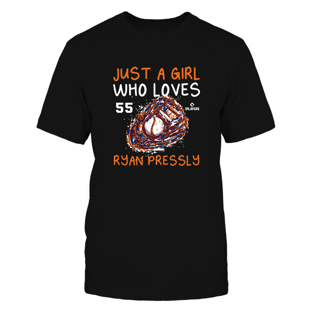 A Girl Who Loves - Ryan Pressly T-Shirt | Houston Pro Baseball | Ballpark MVP | MLBPA