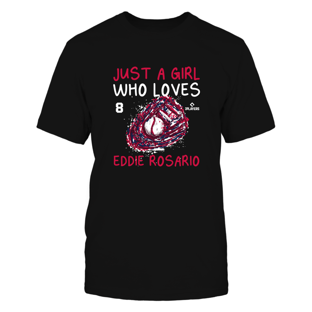 A Girl Who Loves - Eddie Rosario Shirt | Atlanta Major League Baseball | Ballpark MVP | MLBPA