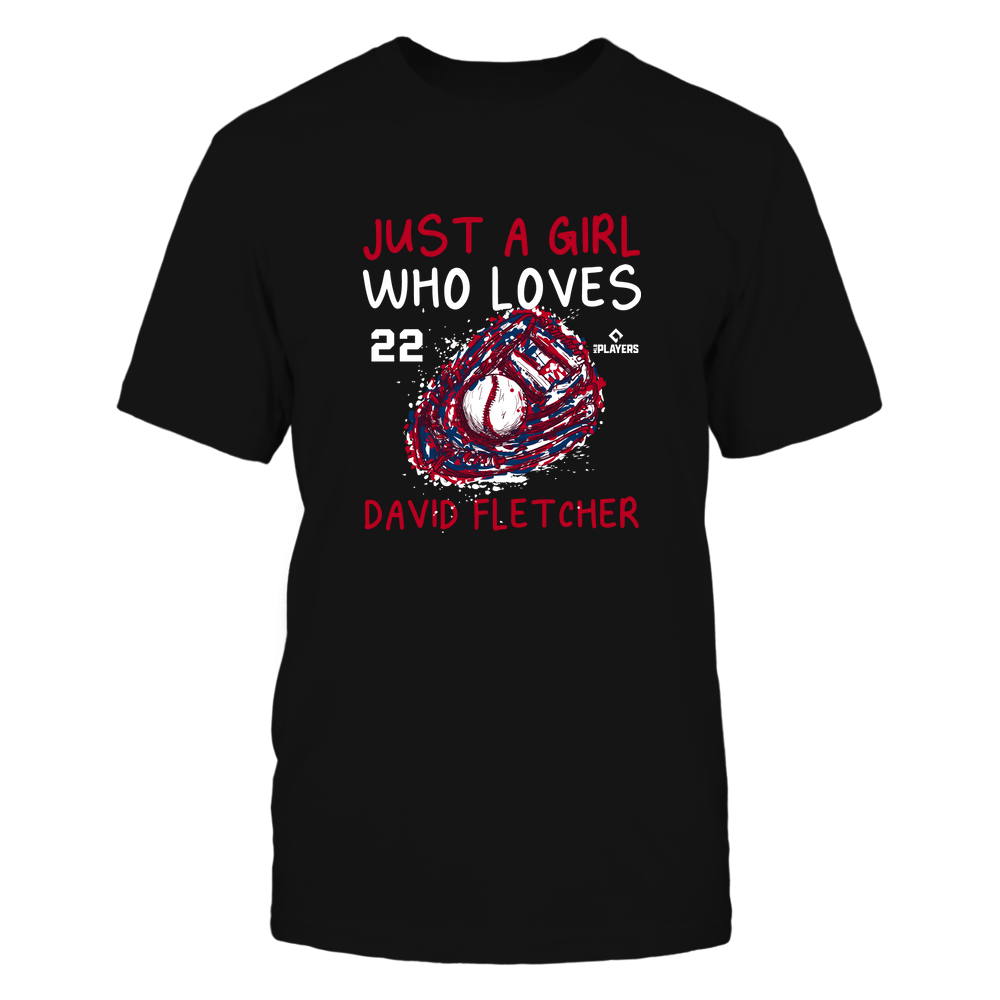 A Girl Who Loves - David Fletcher Shirt | Los Angeles A Major League Baseball | Ballpark MVP | MLBPA