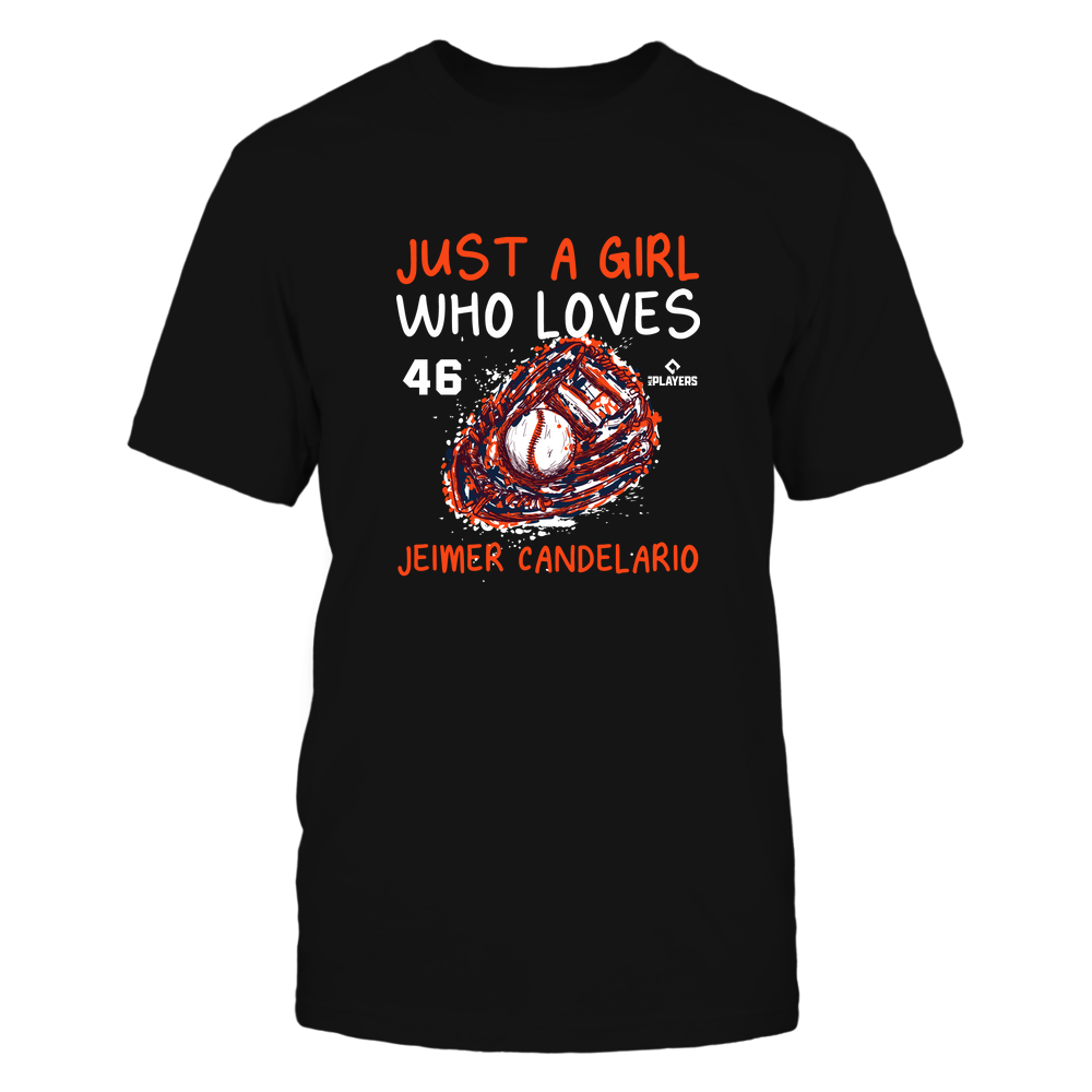 A Girl Who Loves - Jeimer Candelario T-Shirt | Detroit Pro Baseball | Ballpark MVP | MLBPA