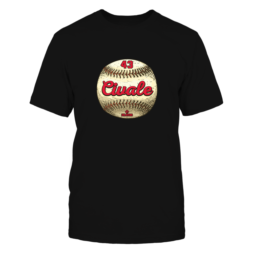 Aaron Civale T-Shirt | Cleveland Pro Baseball | Ballpark MVP | MLBPA