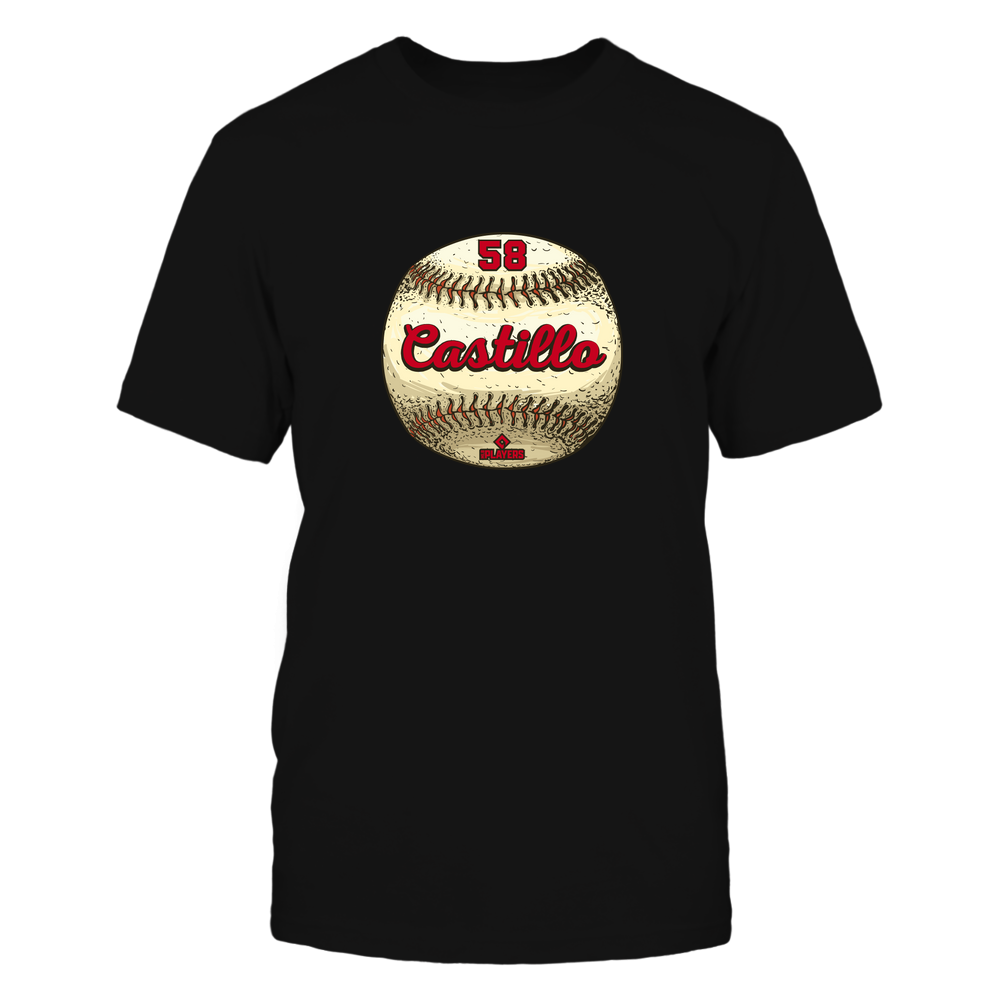 Luis Castillo Tee | Cincinnati Baseball | MLBPA | Ballpark MVP