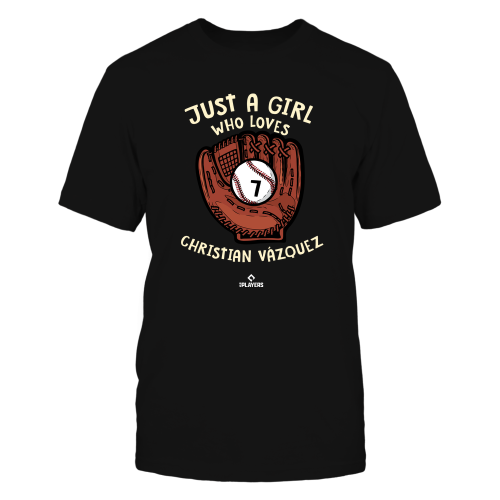 A Girl Who Loves - Christian Vazquez Tee | Boston Baseball | MLBPA | Ballpark MVP