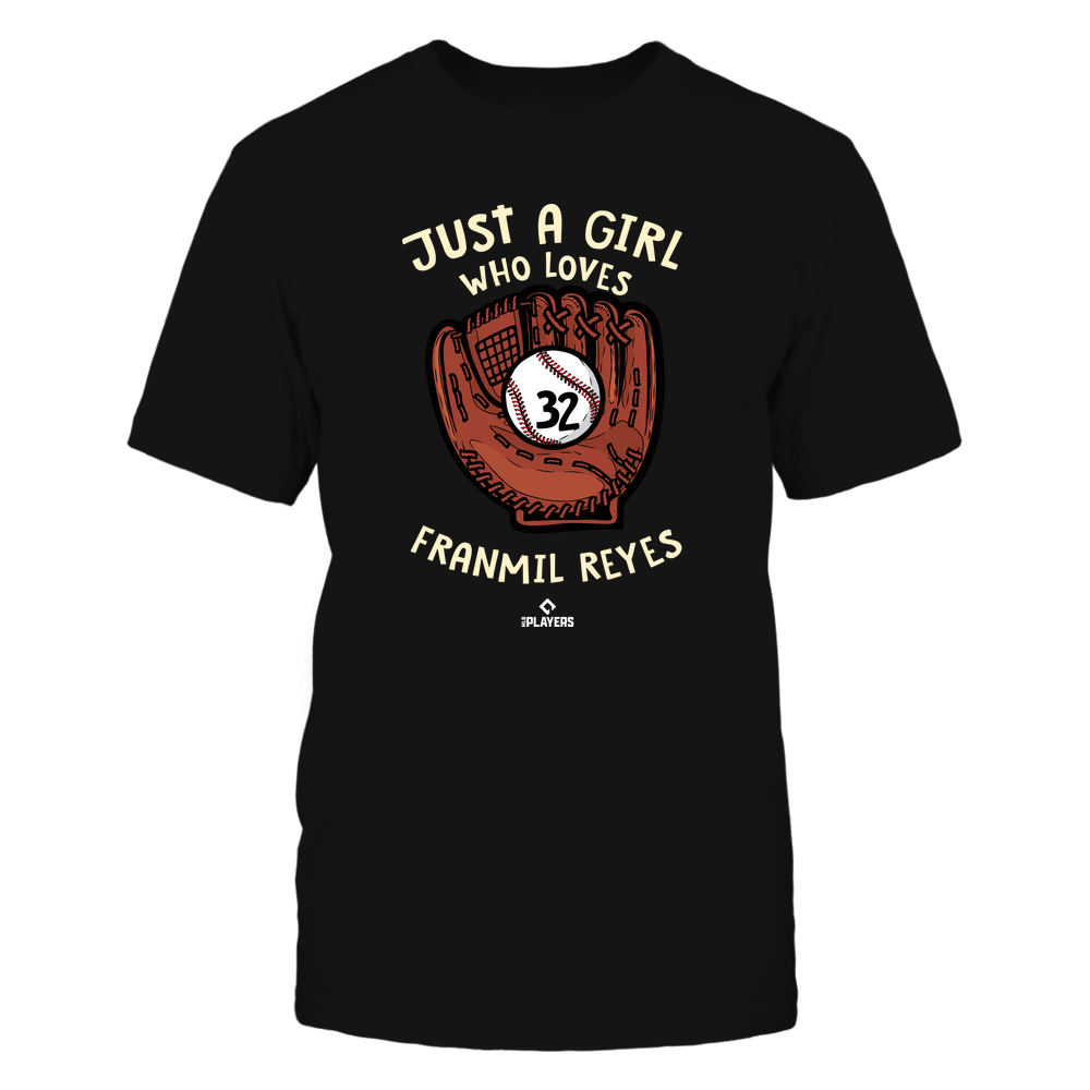 A Girl Who Loves - Franmil Reyes T-Shirt | Cleveland Pro Baseball | Ballpark MVP | MLBPA