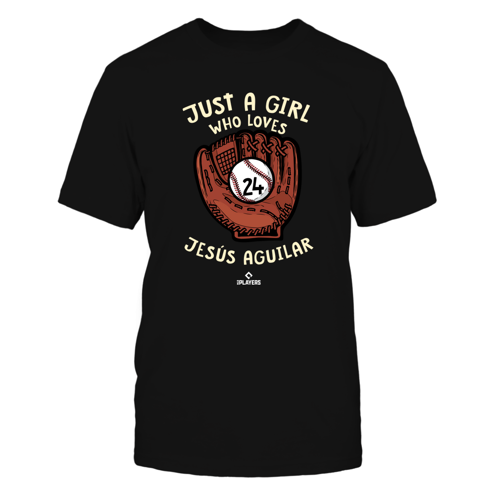 A Girl Who Loves - Jesus Aguilar Tee | Miami Baseball | MLBPA | Ballpark MVP