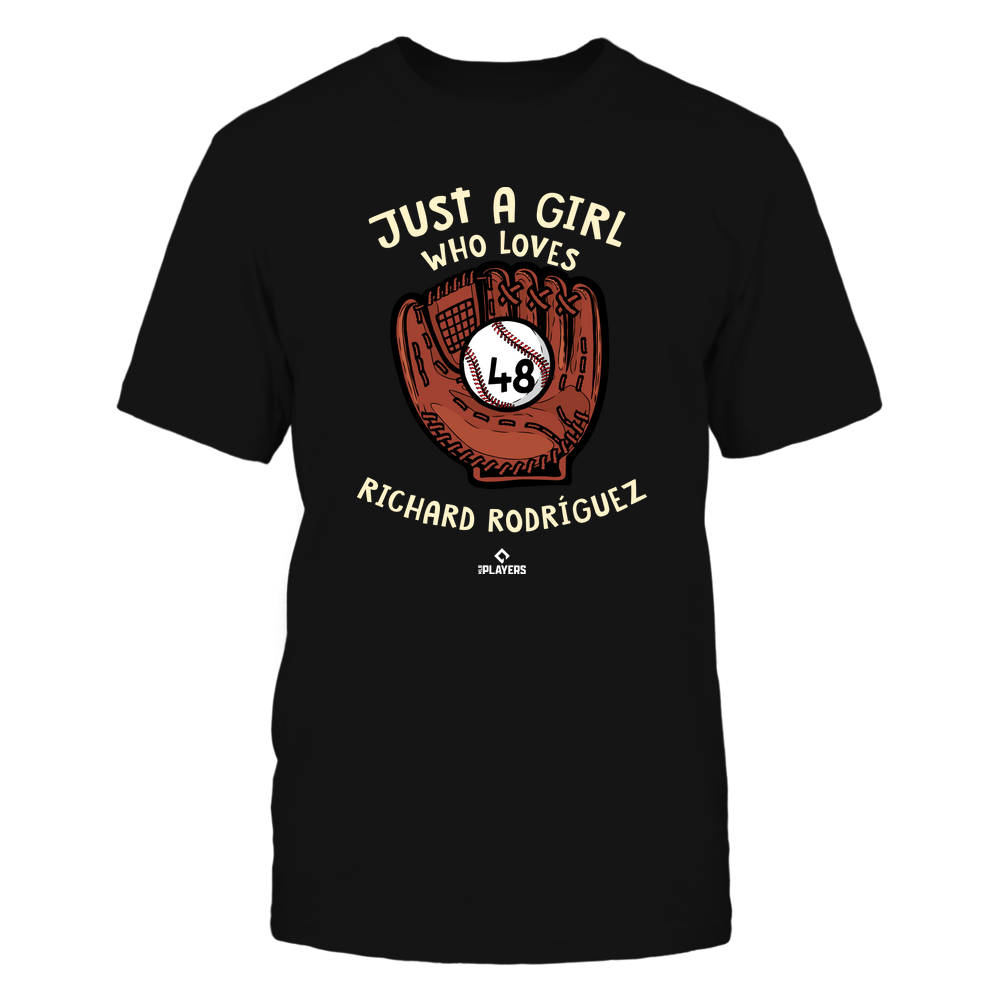 A Girl Who Loves - Richard Rodriguez Shirt | Atlanta Major League Baseball | Ballpark MVP | MLBPA