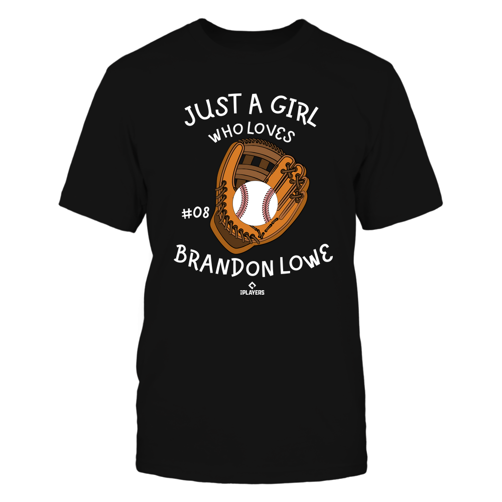 A Girl Who Loves - Brandon Lowe T-Shirt | Tampa Bay Pro Baseball | Ballpark MVP | MLBPA